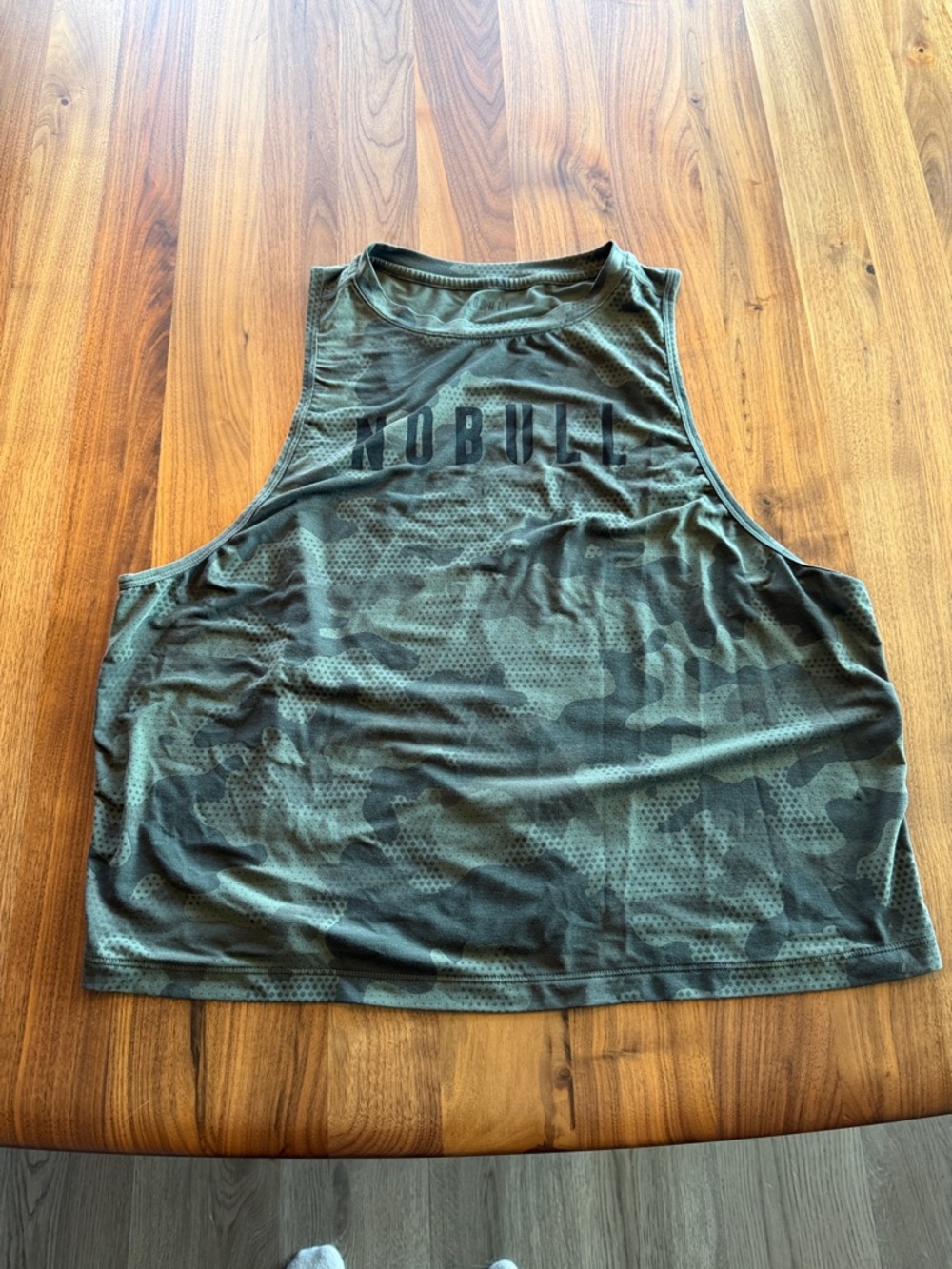 Women's Camo NOBULL Muscle Tank - Dark Army Camo L